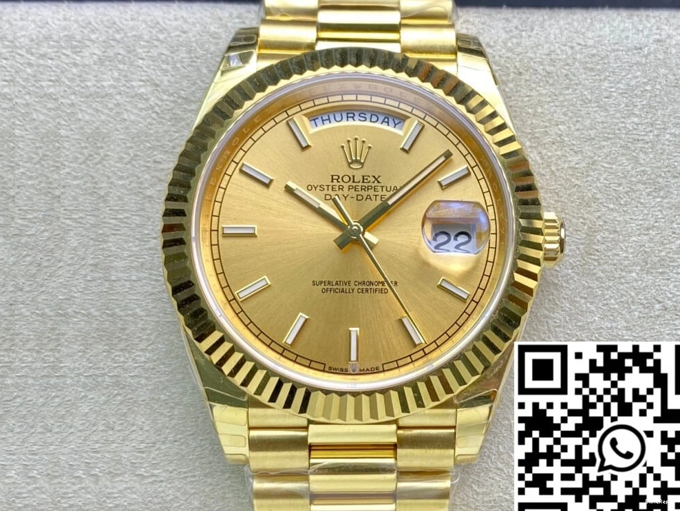 40MM Rolex EW Date Dial Day Gold Factory M228238-0003 0717